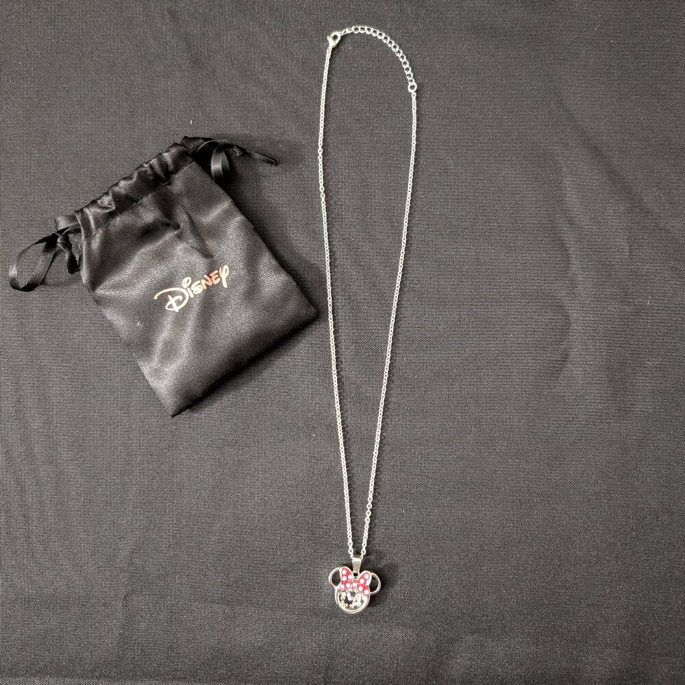 Disney Parks Minnie Mouse Bow Necklace